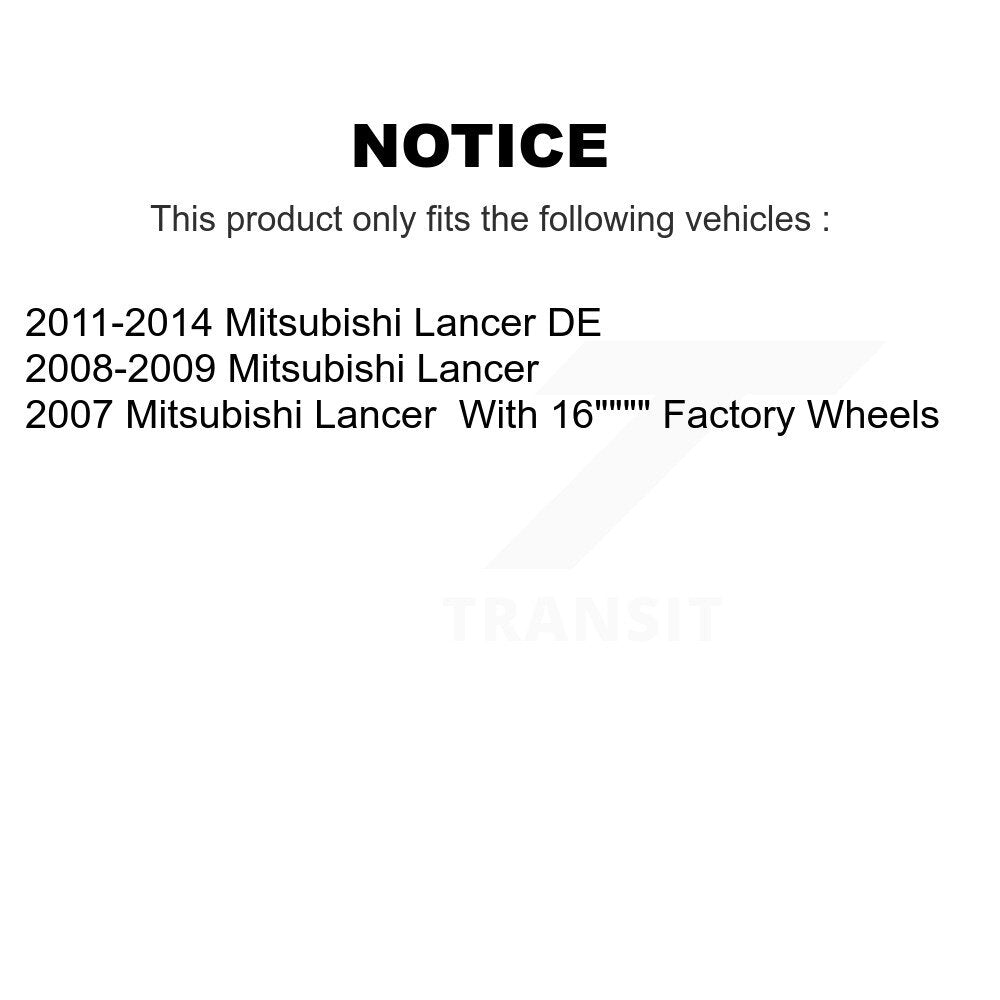 Brake Drums Rear Pair For Mitsubishi Lancer