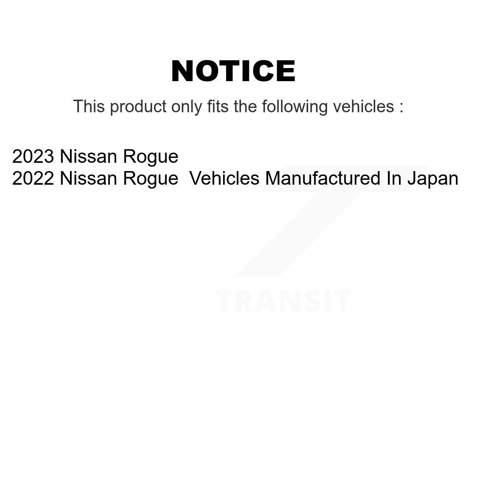 Disc Brake Rotors Front Rear Kit For Nissan Rogue