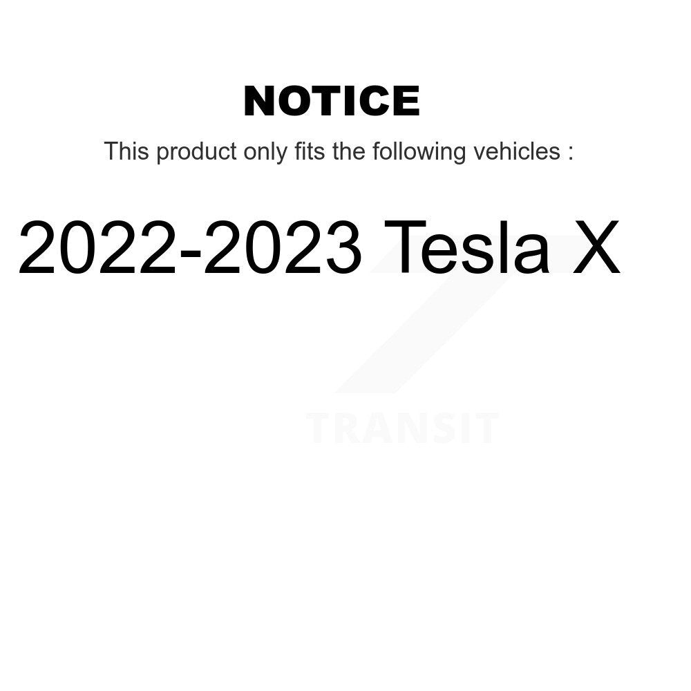Disc Brake Rotors Front Pair For 2022-2023 Tesla X