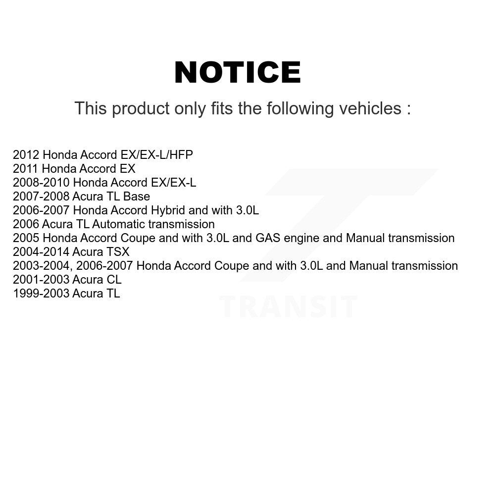 Disc Brake Rotors And Ceramic Pads Front Kit For Honda Accord Acura TSX TL CL