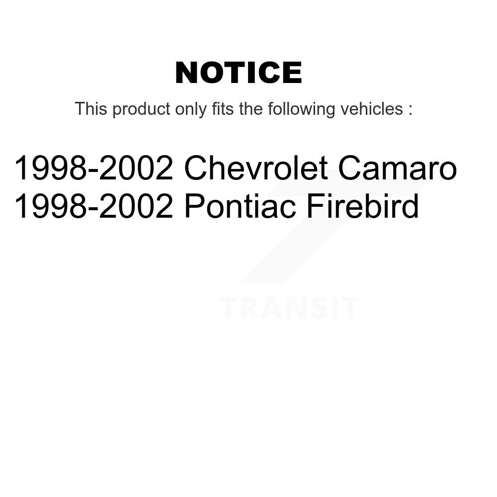 Brake Rotors & Semi-Metallic Pad Front Kit For Pontiac Firebird Chevrolet Camaro