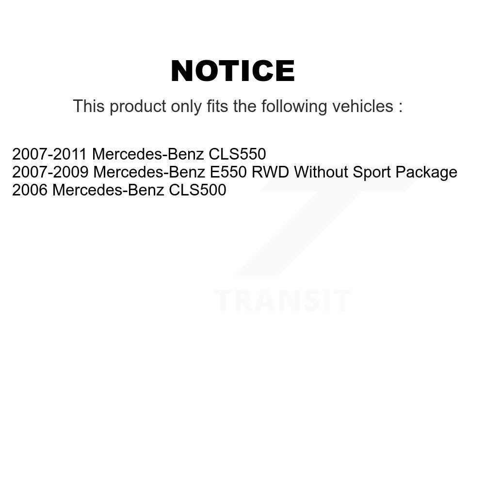 Brake Rotor And Semi-Metallic Pad Front Kit For Mercedes-Benz CLS550 CLS500 E550