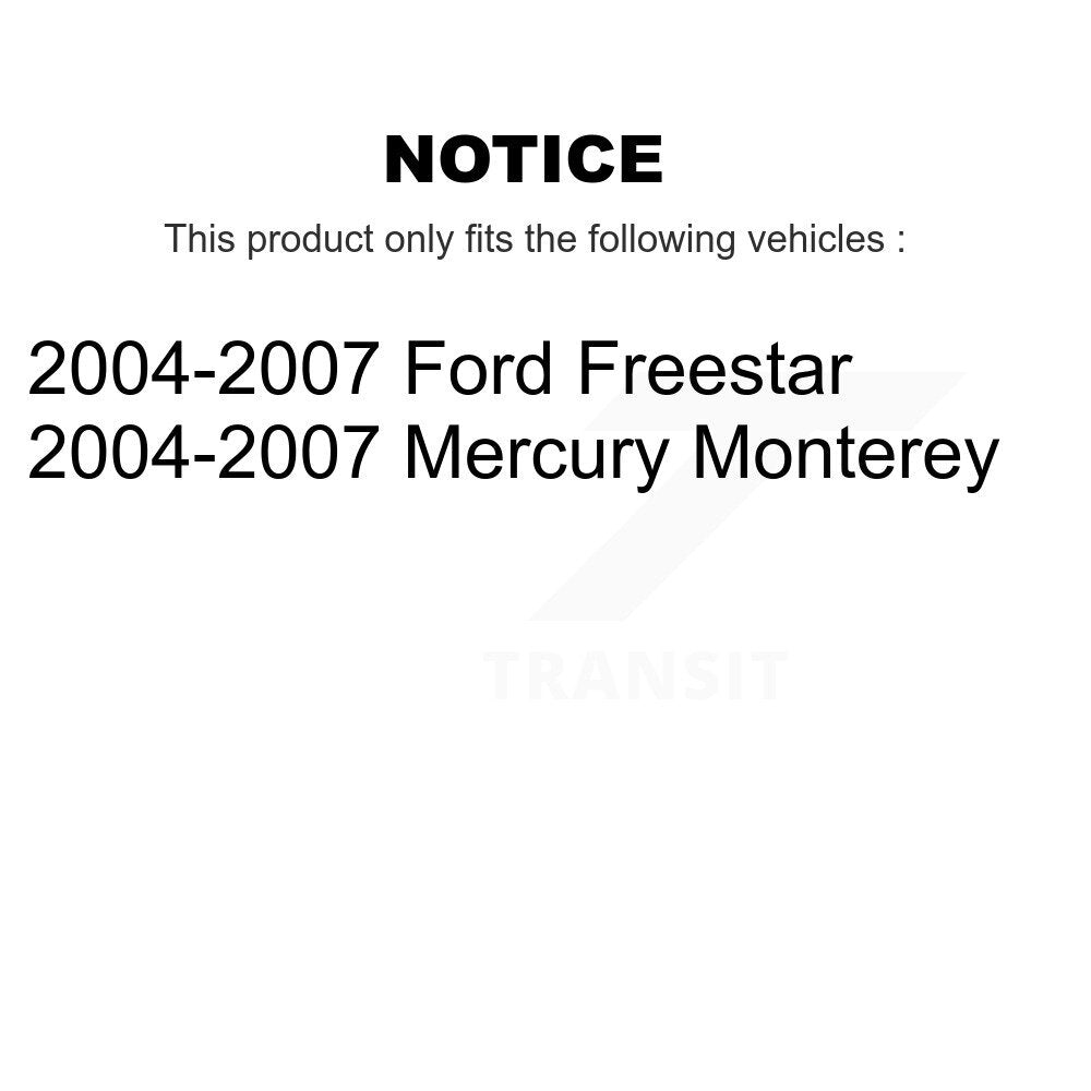 Brake Rotor & Ceramic Pad Front Kit For 2004-2007 Ford Freestar Mercury Monterey