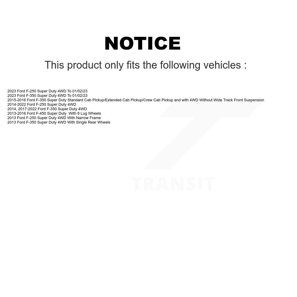 Disc Brake Rotor And Ceramic Pad Front Kit For Ford F-350 Super Duty F-250 F-450