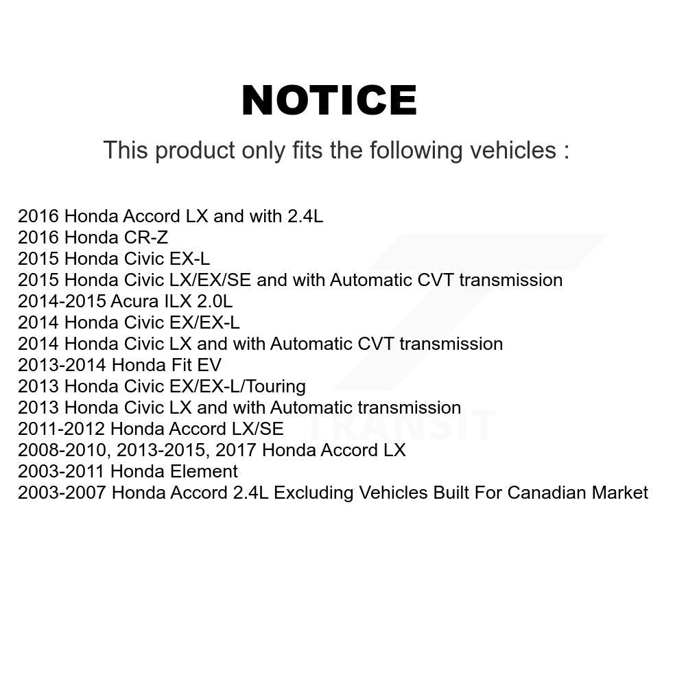 Brake Rotor & Ceramic Pad Front Kit For Honda Accord Civic Fit Element Acura ILX