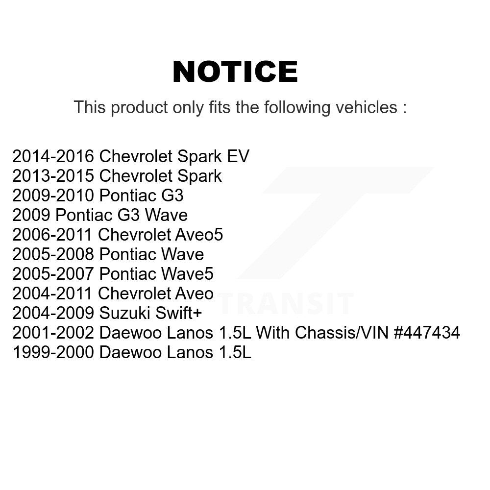 Brake Rotor Ceramic Pad Front Kit For Chevrolet Aveo Pontiac Aveo5 Wave Spark G3