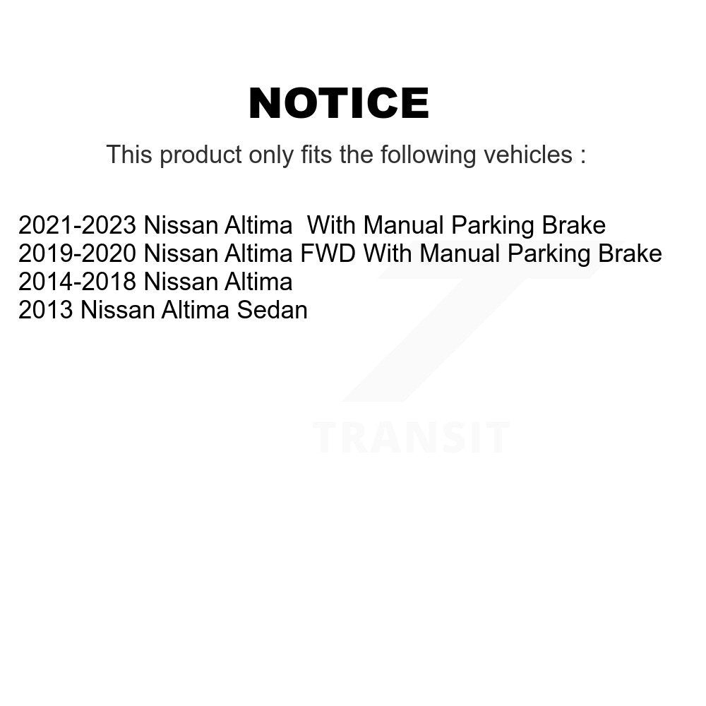 Disc Brake Rotors And Ceramic Pads Front Rear Kit For Nissan Altima