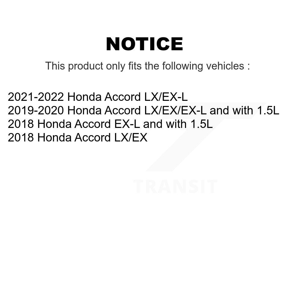 Disc Brake Rotors And Ceramic Pads Front Rear Kit For Honda Accord