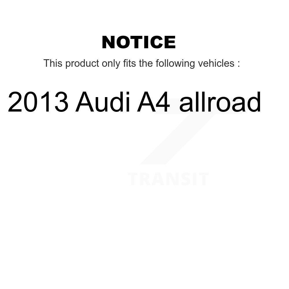 Disc Brake Rotors And Ceramic Pads Front Rear Kit For 2013 Audi A4 allroad
