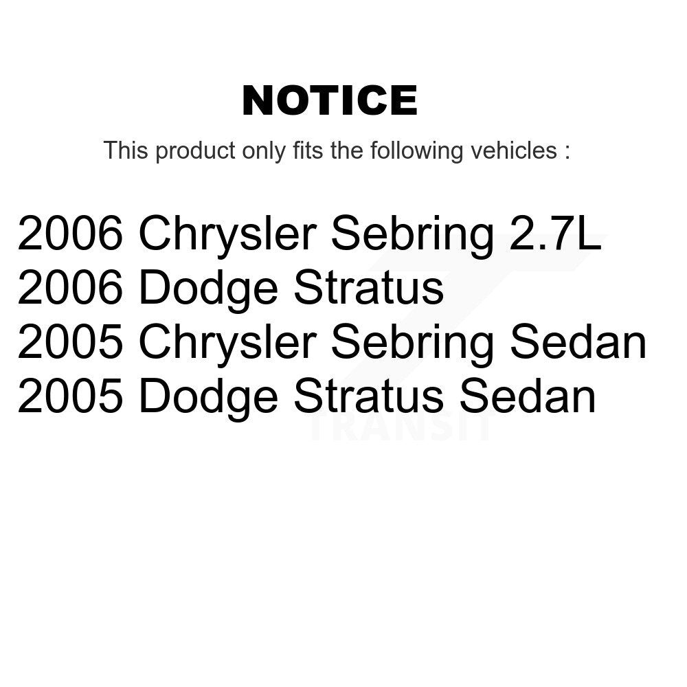 Disc Brake Rotor & Ceramic Pad Front Rear Kit For Chrysler Sebring Dodge Stratus