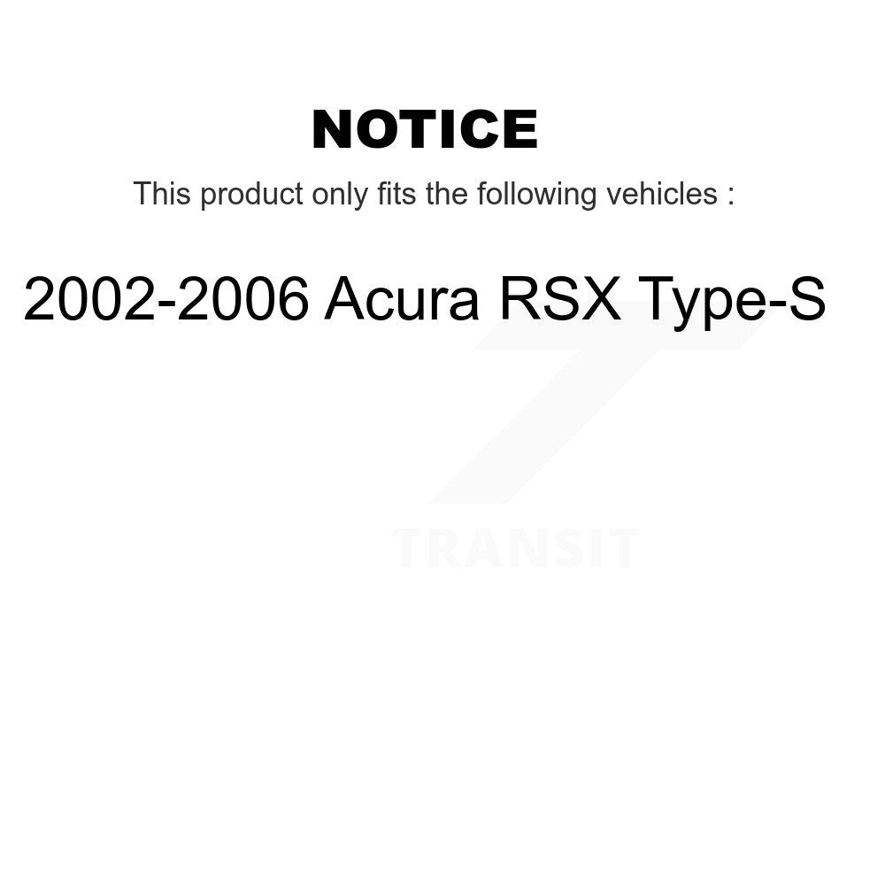 Disc Brake Rotors And Ceramic Pads Front Rear Kit For 2002-2006 Acura RSX Type-S