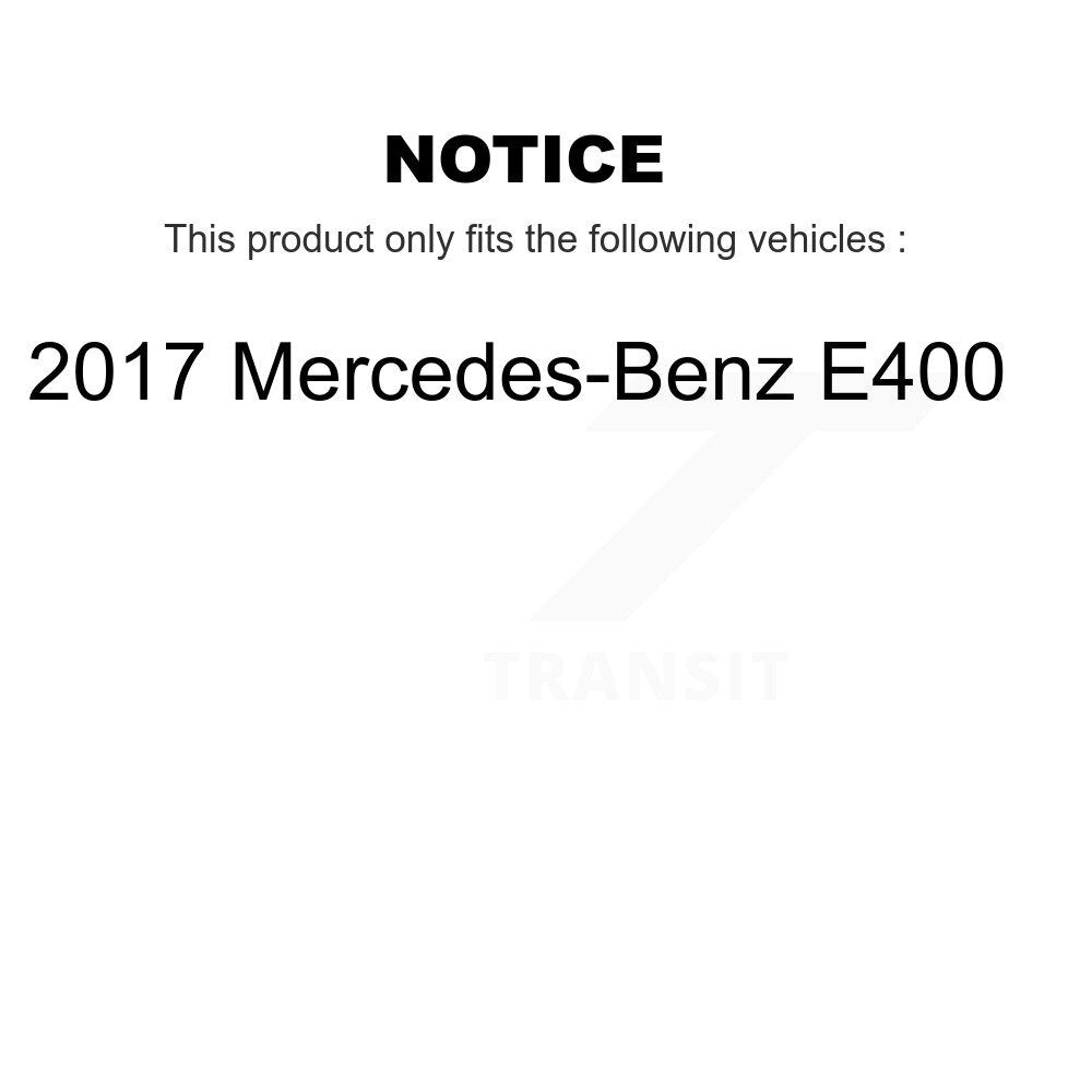 Disc Brake Rotors And Ceramic Pads Rear Kit For 2017 Mercedes-Benz E400