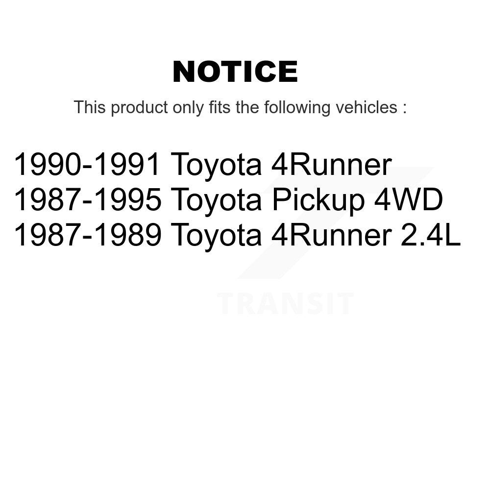 Brake Drum Shoes Spring And Cylinders Rear Kit For Toyota Pickup 4Runner