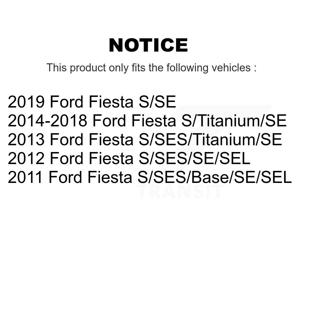 Brake Drum Shoes Spring And Cylinders Rear Kit For Ford Fiesta