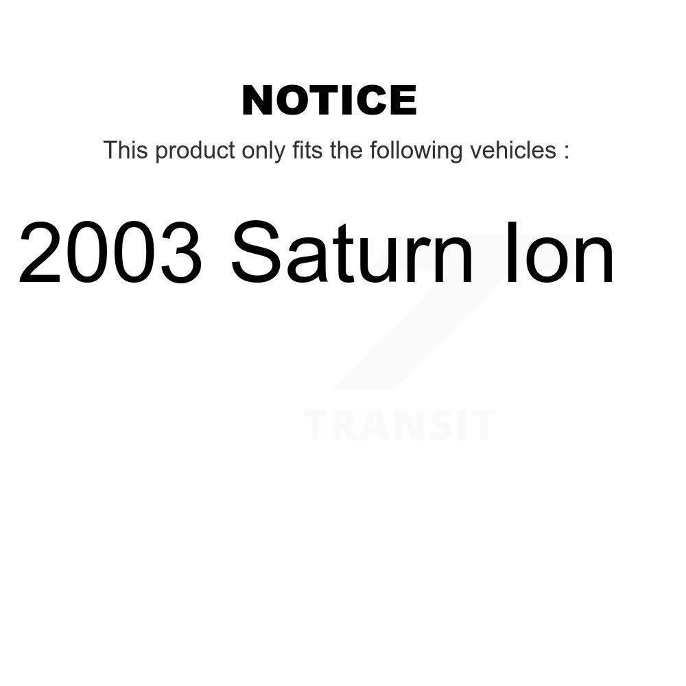 Brake Drum Shoes Spring And Cylinders Rear Kit For 2003 Saturn Ion