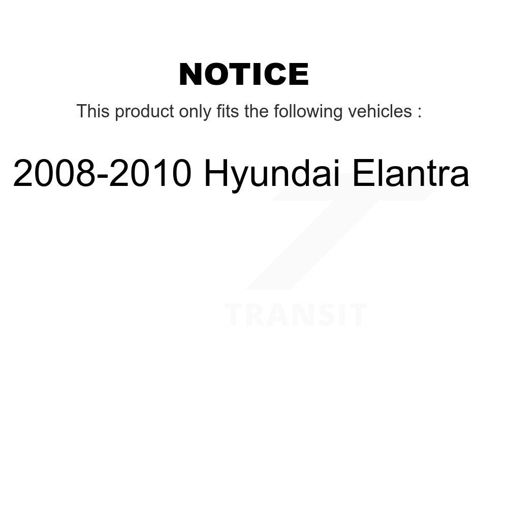 Brake Drum Shoes Spring And Cylinders Rear Kit For 2008-2010 Hyundai Elantra