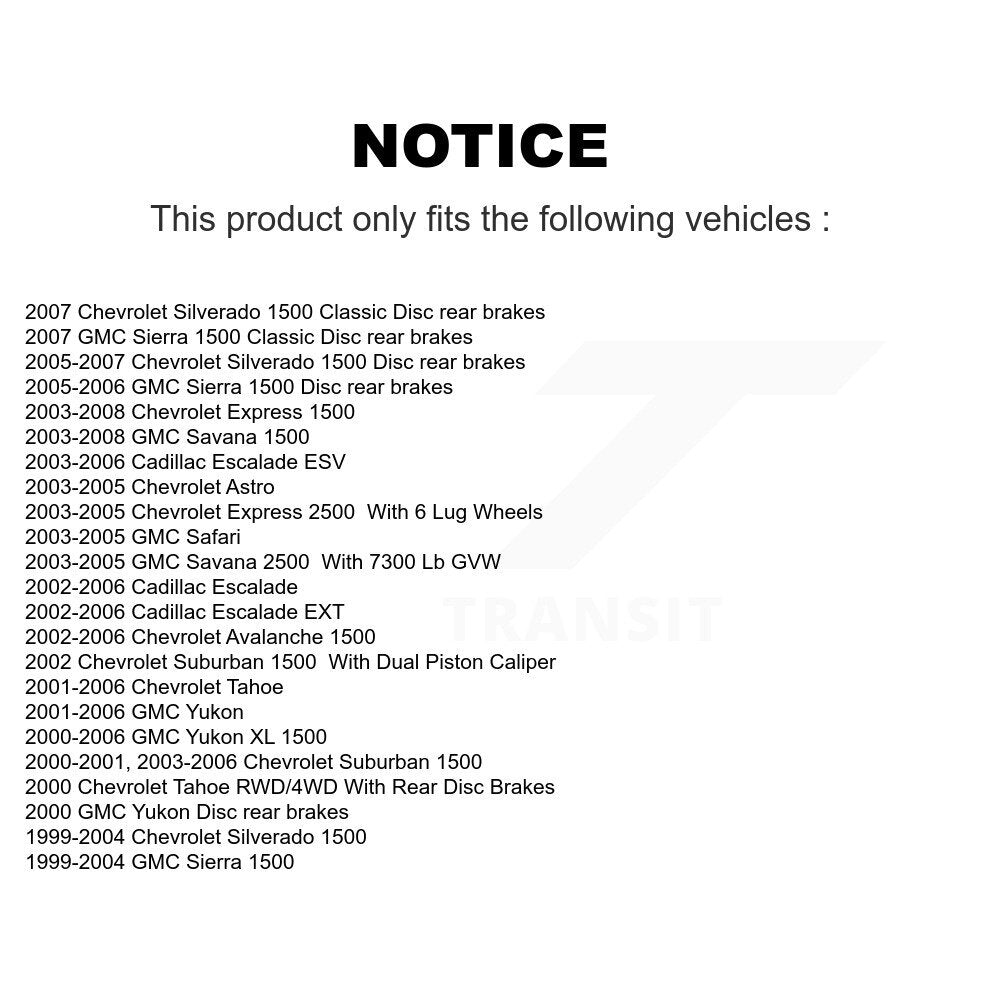 Brake Rotors Semi-Metallic Pad Front Kit For Chevrolet GMC Silverado 1500 Sierra