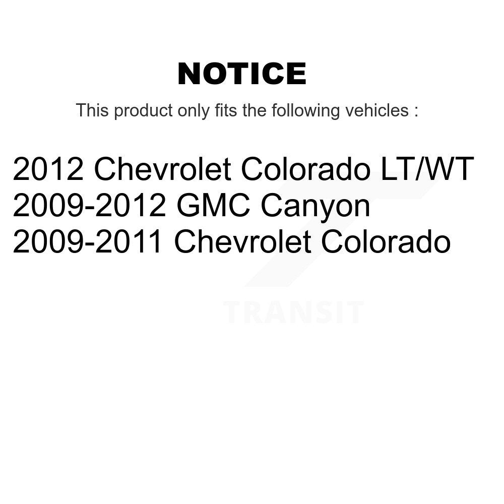 Disc Brake Rotor & Semi-Metallic Pad Front Kit For Chevrolet Colorado GMC Canyon
