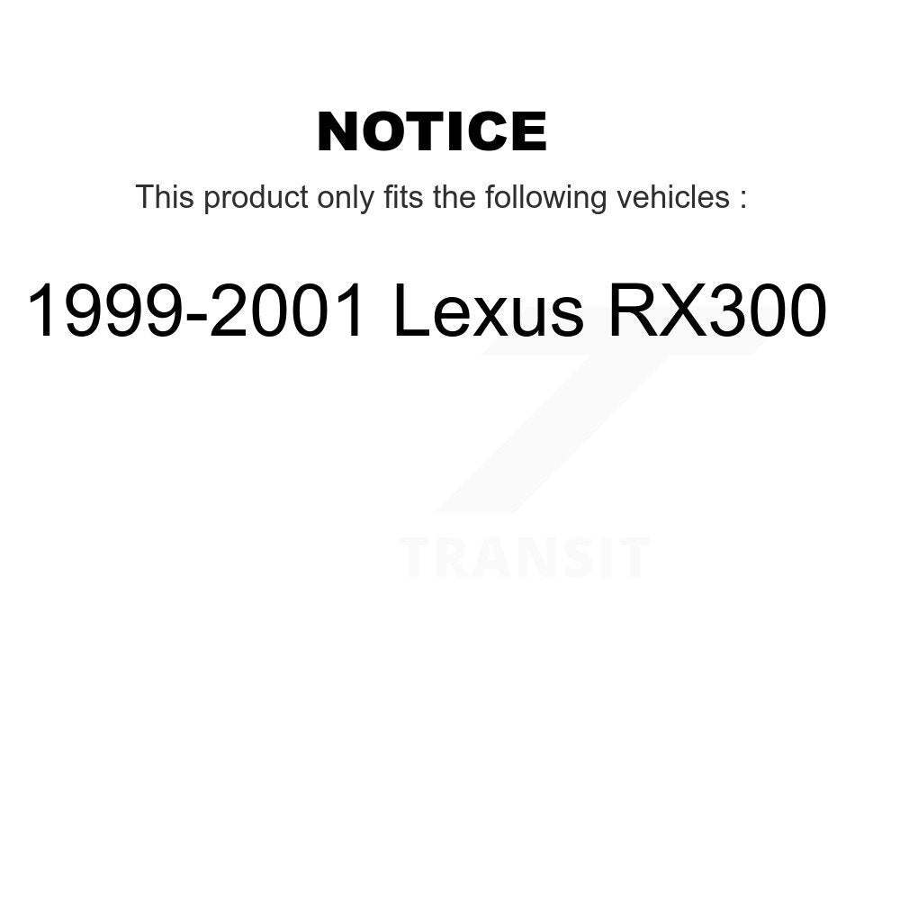 Disc Brake Rotors And Semi-Metallic Pads Front Kit For 1999-2001 Lexus RX300