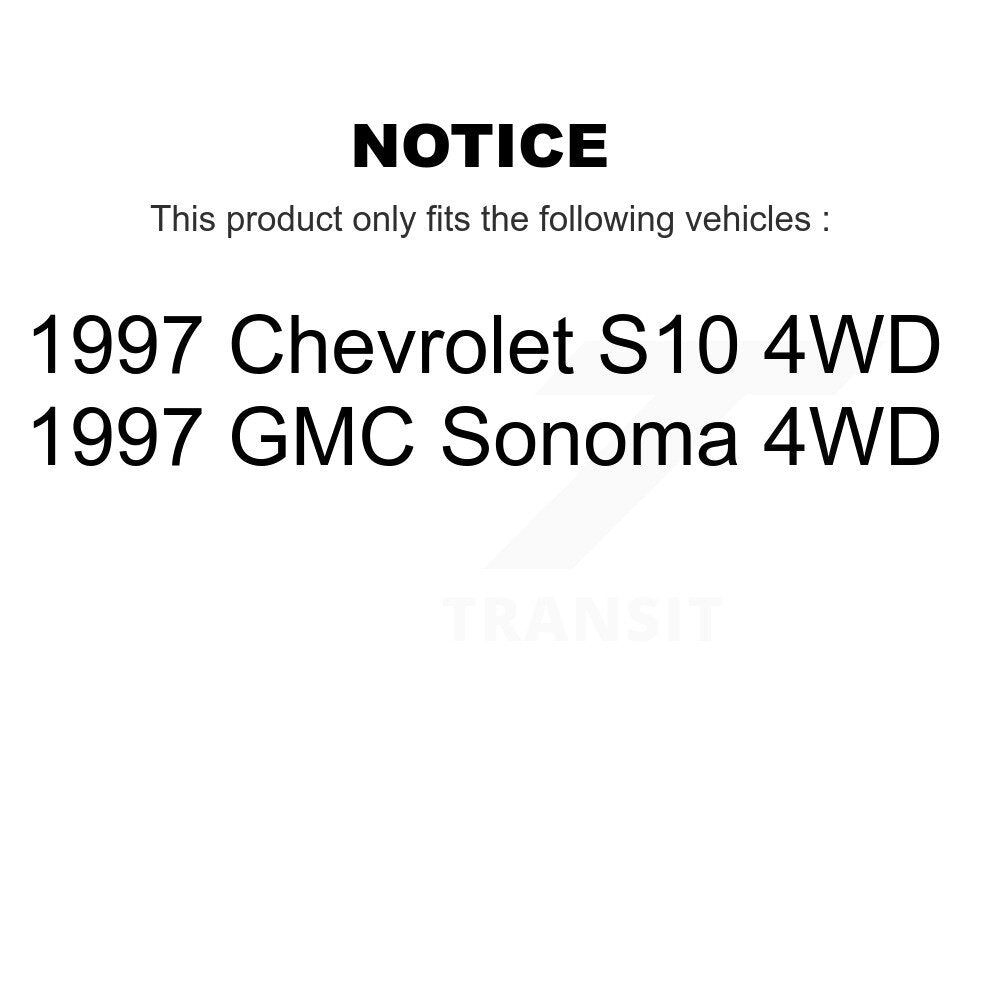 Brake Rotors & Semi-Metallic Pad Front Rear Kit For Chevrolet S10 GMC Sonoma 4WD