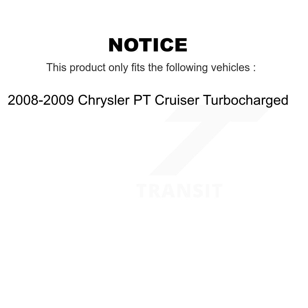 Disc Brake Rotors And Semi-Metallic Pads Front Rear Kit For Chrysler PT Cruiser