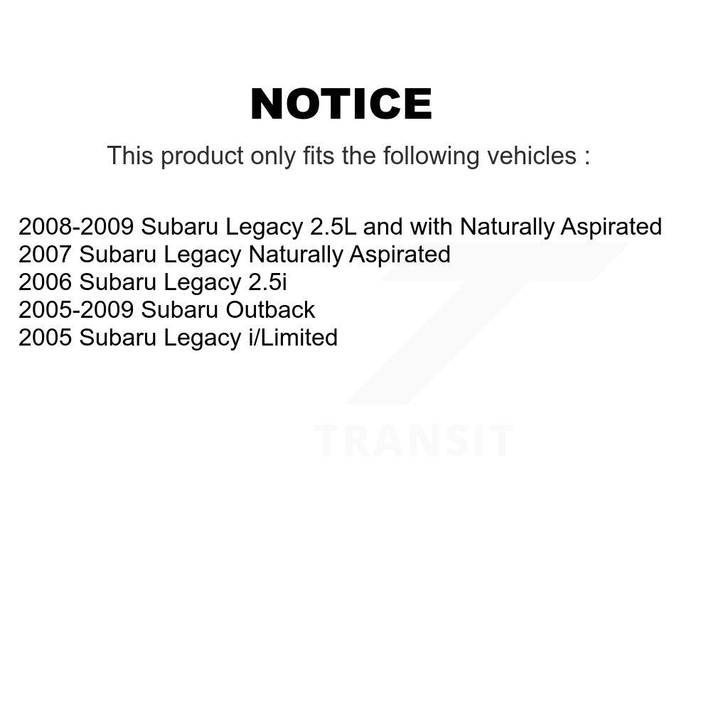 Disc Brake Rotors And Semi-Metallic Pads Rear Kit For Subaru Outback Legacy