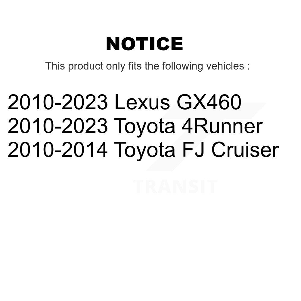 Brake Rotor Semi-Metallic Pad Rear Kit For Toyota 4Runner Lexus GX460 FJ Cruiser
