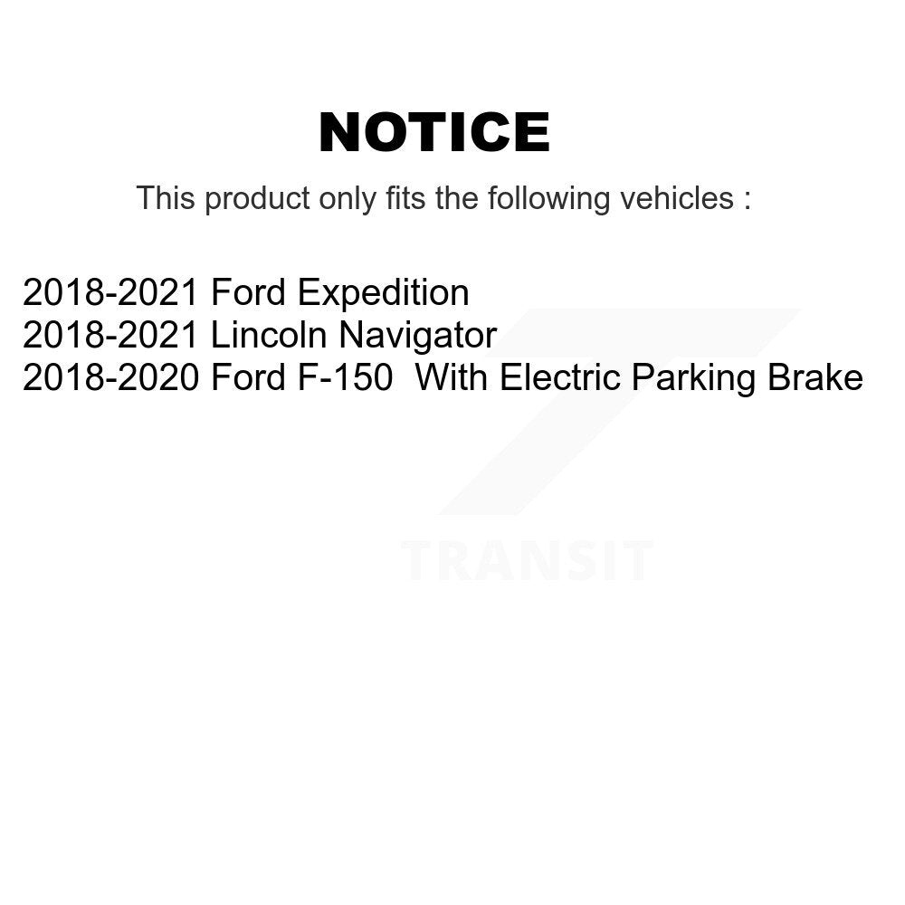 Brake Rotor & Semi-Metallic Pad Front Rear Kit For Ford F-150 Expedition Lincoln
