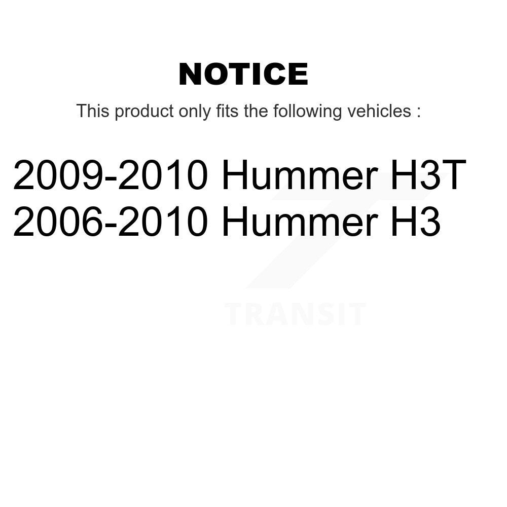 Disc Brake Rotors And Ceramic Pads Front Kit For Hummer H3 H3T