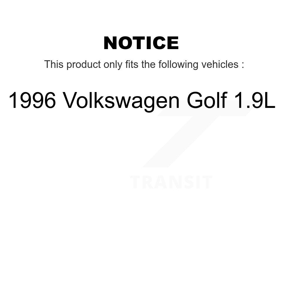 Disc Brake Rotors And Ceramic Pads Front Kit For 1996 Volkswagen Golf 1.9L