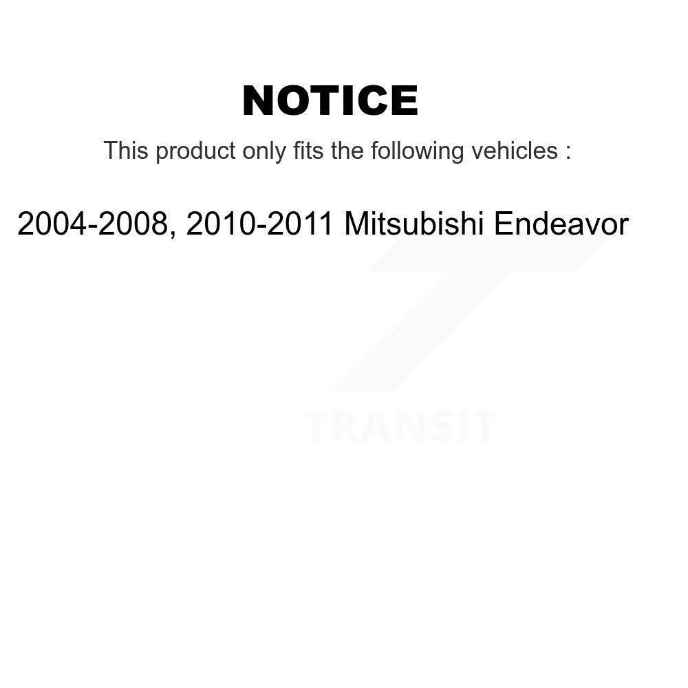 Disc Brake Rotors And Ceramic Pads Front Kit For Mitsubishi Endeavor