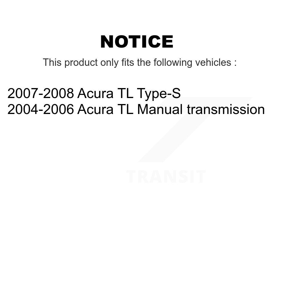 Disc Brake Rotors And Ceramic Pads Front Rear Kit For Acura TL
