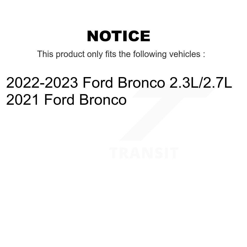 Disc Brake Rotors And Ceramic Pads Front Rear Kit For Ford Bronco