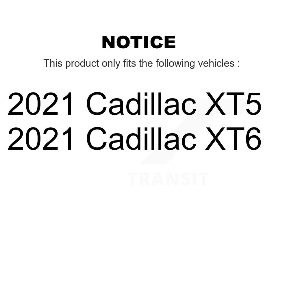 Brake Rotor & Ceramic Pad Front Rear Kit For 2021 Cadillac XT5 Buick Enclave XT6