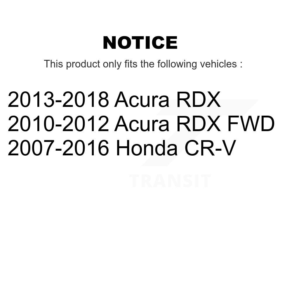 Rear Disc Rotors Ceramic Pads And Parking Brake Shoes Kit For Honda CR-V Acura RDX K8T-105695