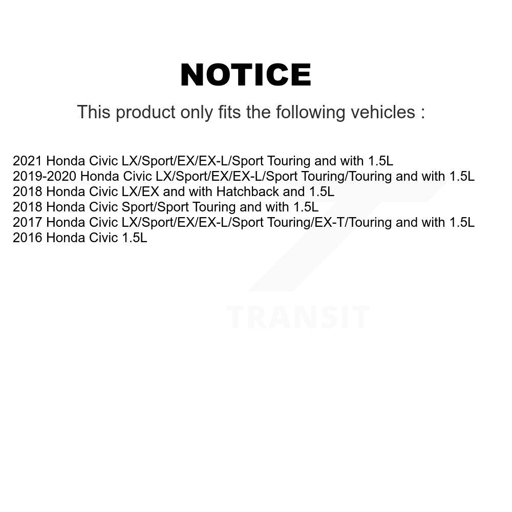 Wheel Bearing Disc Brake Rotors And Ceramic Pads Front Kit For Honda Civic