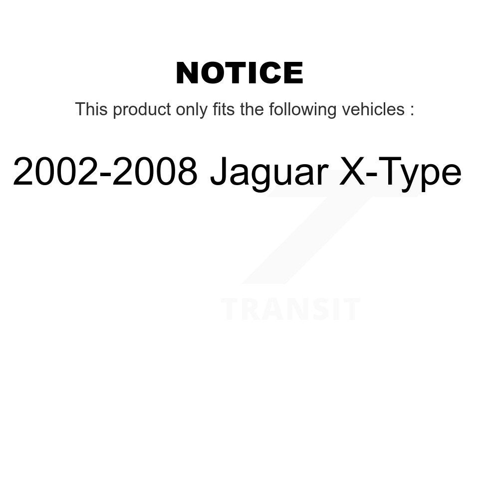 Wheel Bearing Disc Brake Rotors And Pads Front Kit For 2002-2008 Jaguar X-Type