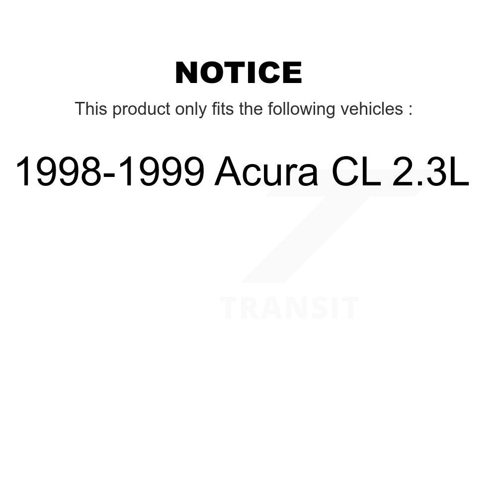 Wheel Bearing Assembly Brake Rotor And Pad Front Kit For 1998-1999 Acura CL 2.3L