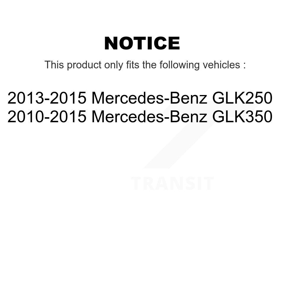Bearing Drilled Slot Brake Rotor & Pad Front Kit For Mercedes-Benz GLK350 GLK250