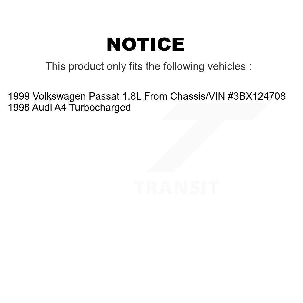 Wheel Bearing Coated Brake Rotor And Pad Front Kit For Volkswagen Passat Audi A4