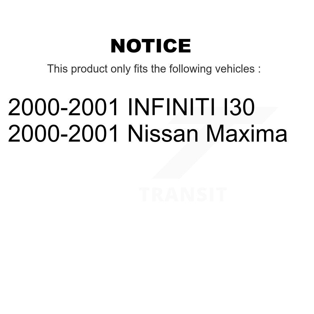 Wheel Bearing Brake Rotor Pad Front Kit For 2000-2001 Nissan Maxima INFINITI I30