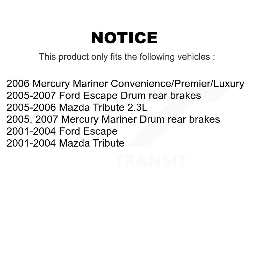 Wheel Bearing Brake Rotor & Pads Front Kit For Ford Escape Mazda Tribute Mercury