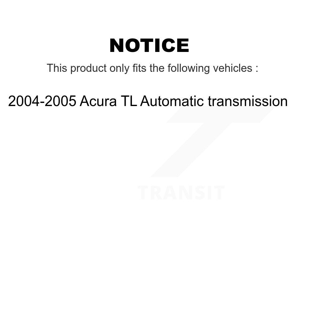 Wheel Bearing Disc Brake Rotor Pad Front Kit For Acura TL Automatic transmission
