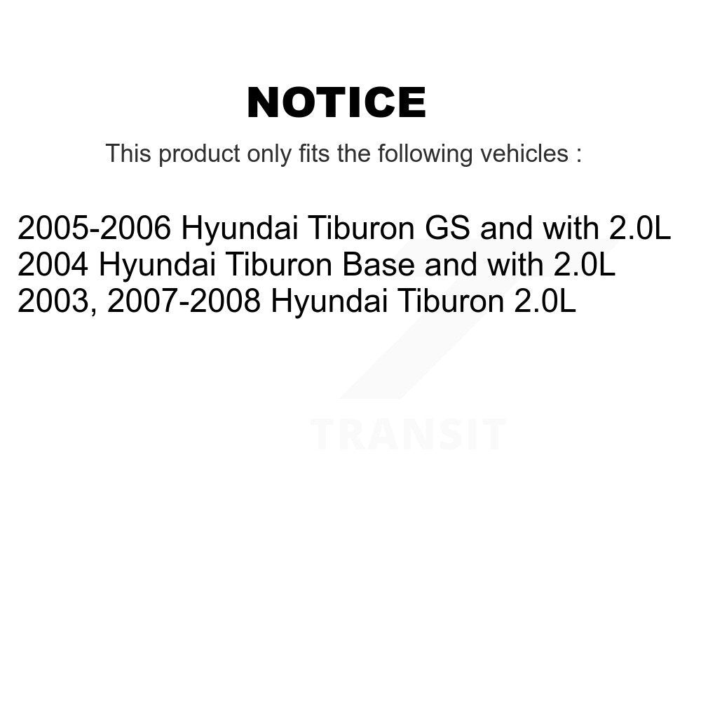 Wheel Bearing Disc Brake Rotors And Pads Front Kit For Hyundai Tiburon
