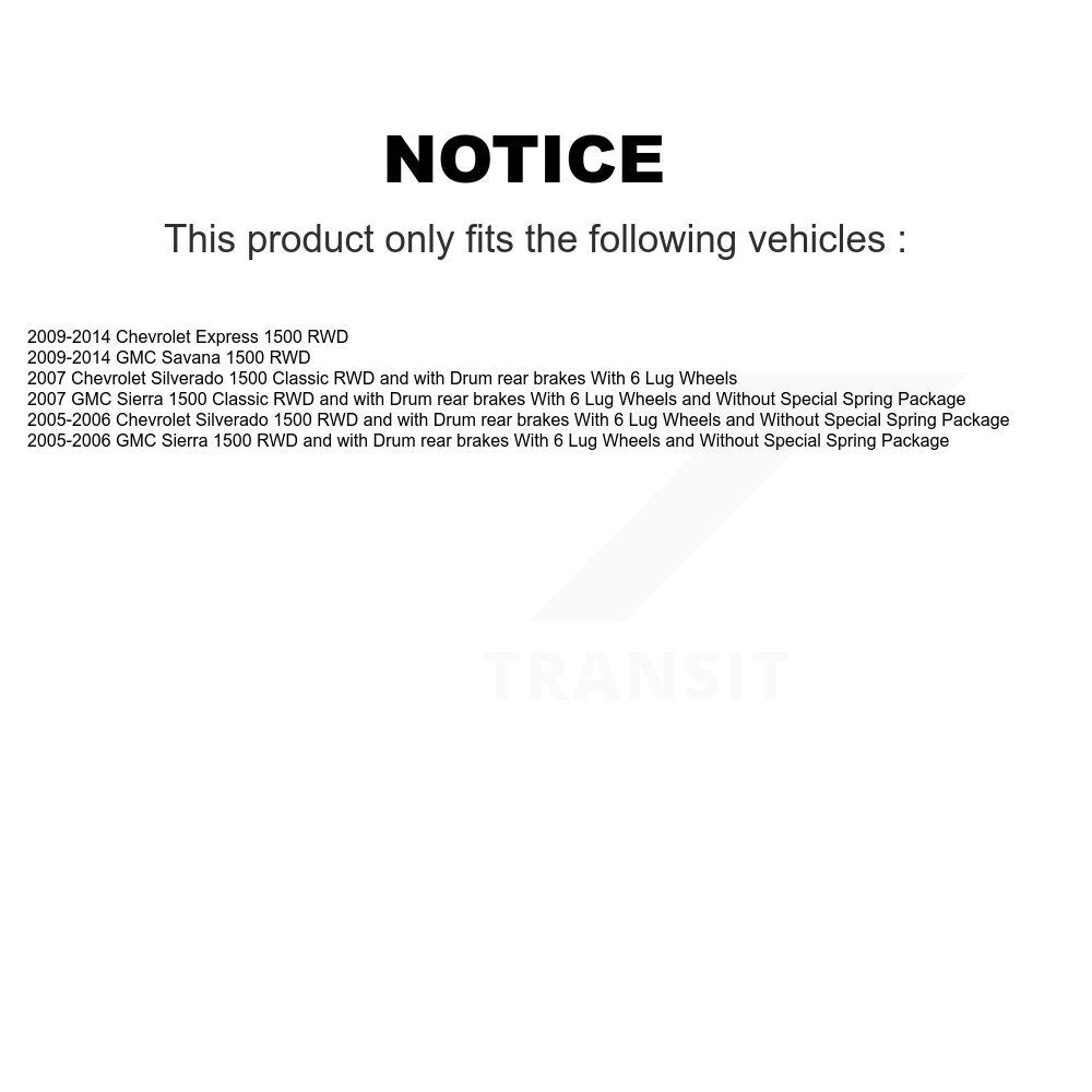 Hub Bearing Coated Brake Rotor & Pads Front Kit For Chevrolet GMC Silverado 1500