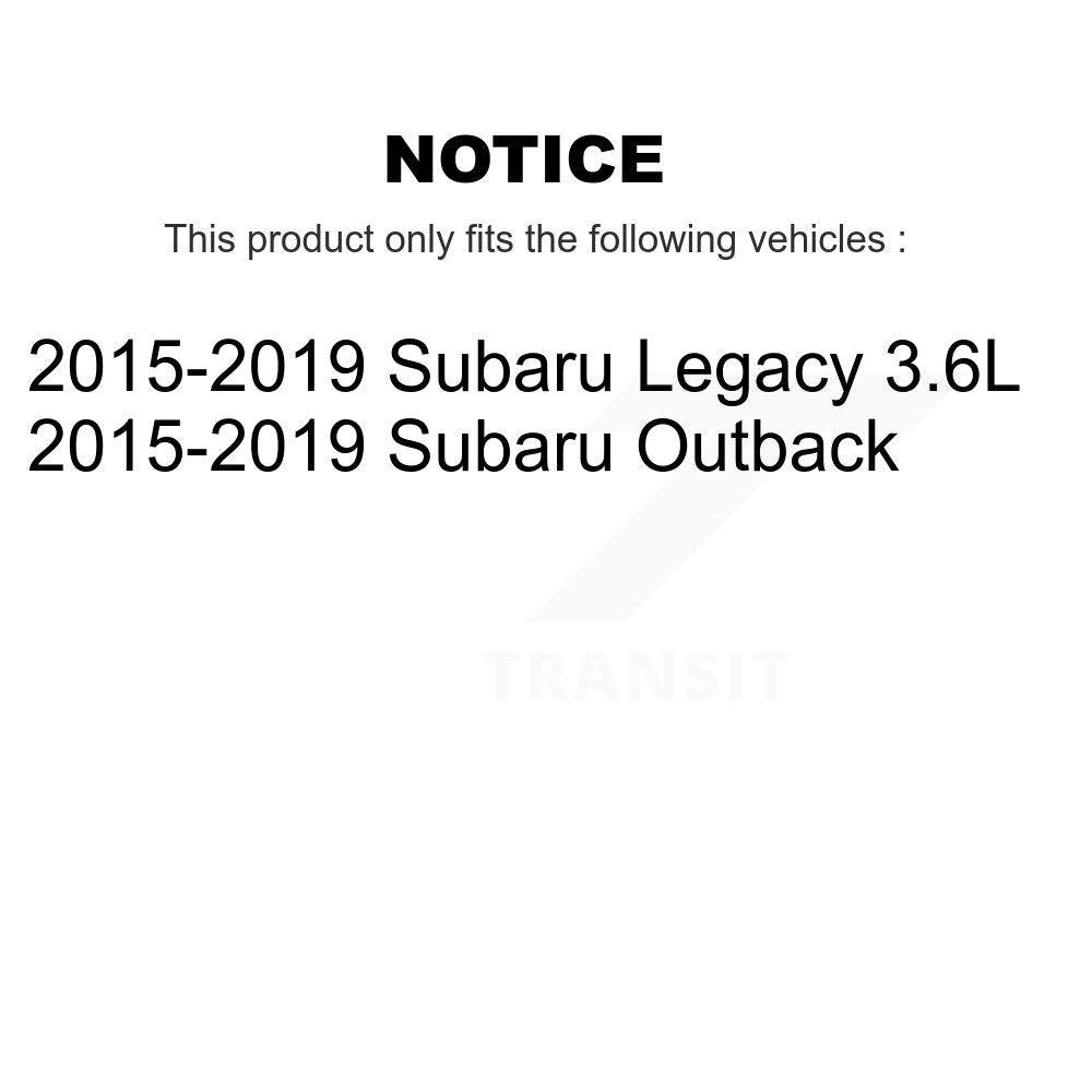 Hub Bearing Coat Brake Rotor Pad Front Rear Kit (10Pc) For Subaru Outback Legacy