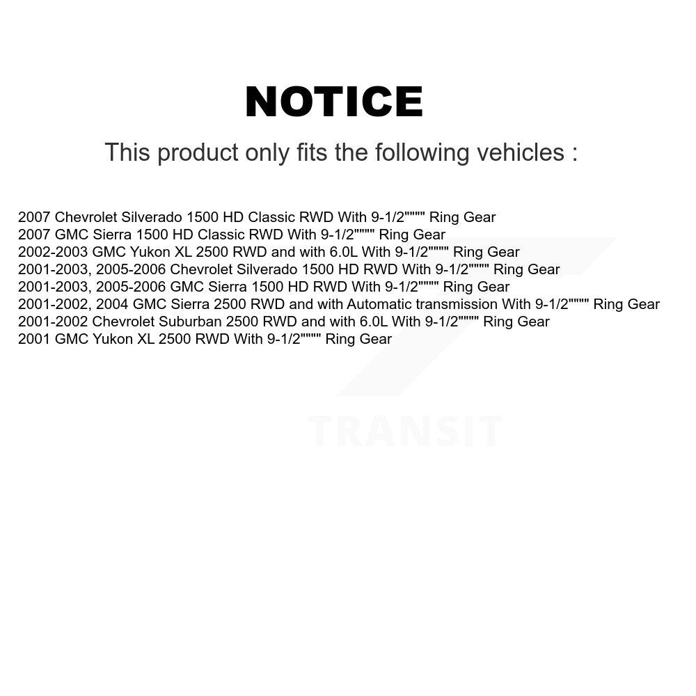 Hub Bearing Coat Brake Rotor Pad Shoe Front Rear Kit (10Pc) For GMC Chevrolet HD