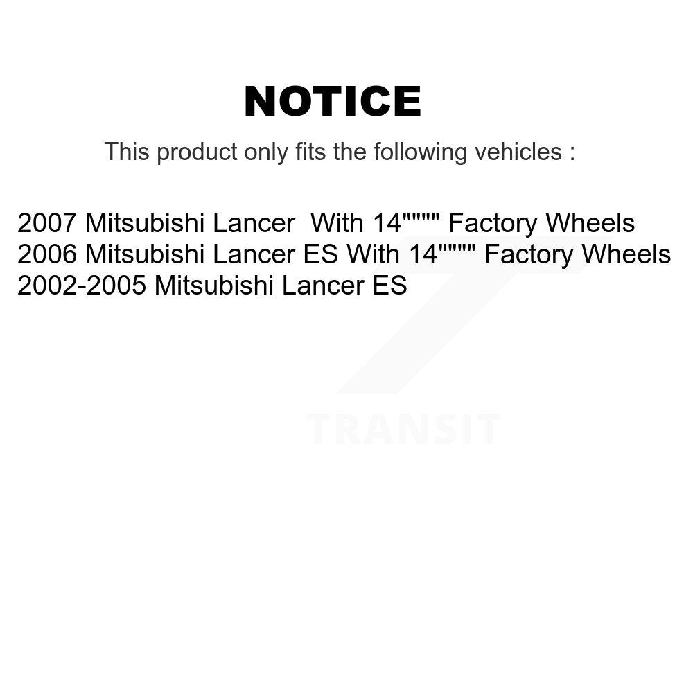 Wheel Bearing Disc Brake Rotors And Ceramic Pads Front Kit For Mitsubishi Lancer