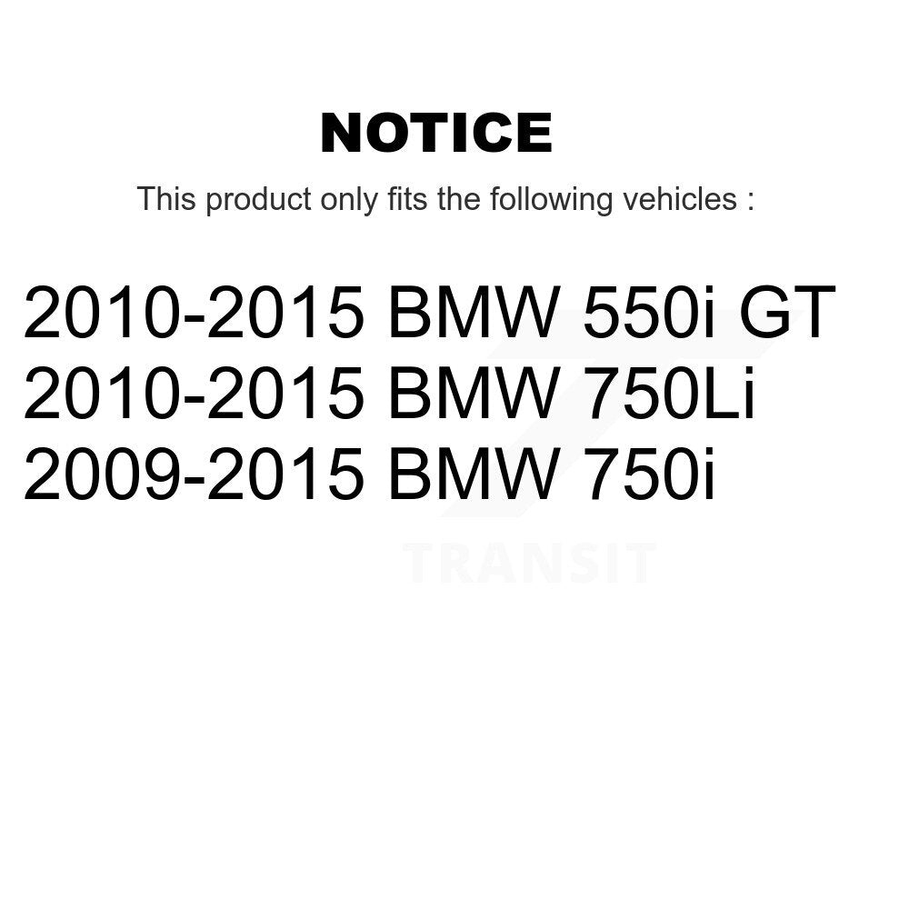 Hub Bearing Assembly Coated Brake Rotor Pad Front Kit For BMW 750i 550i GT 750Li