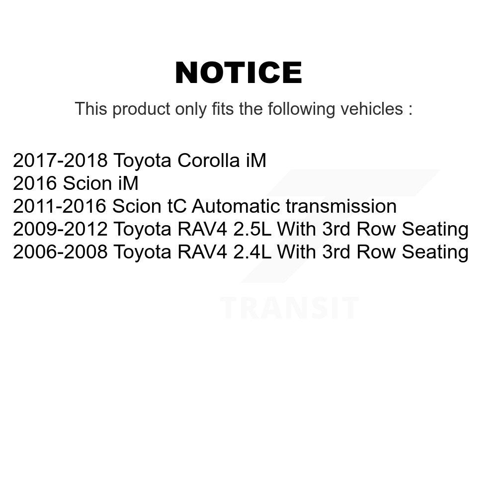 Hub Bearing Disc Brake Rotor & Pad Front Kit For Toyota RAV4 Scion Corolla iM tC